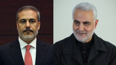 شهید قاسم سلیمانی و هاکان فیدان