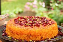 ته‌چین آلو اسفناج