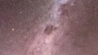 آسمانِ مریخ در شب