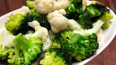 Broccoli and cauliflower