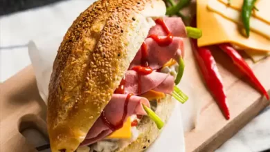 مینی ساندویچ ژامبون پنیری