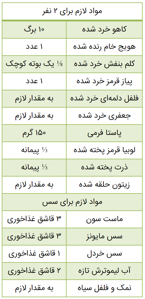 سالاد پاستا