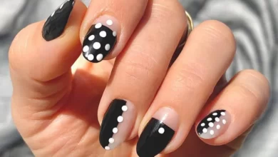 طراحی ناخن با سنجاق قفلی