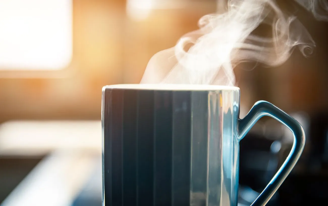 drinking hot water 1