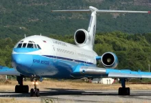 ترکیدن لاستیک یک هواپیما