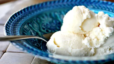 طرز تهیه بستنی ساده آلمانی در منزل با 500 میلی لیتر خامه (فیلم) 2 بستنی ساده آلمانی