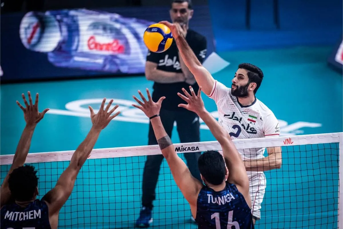والیبال ایران روی دور پیروزی افتاد!11