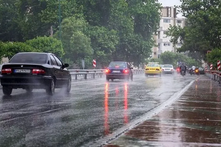بارش باران در تهران