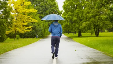 walking in the rain 1