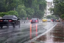 بارش باران در تهران