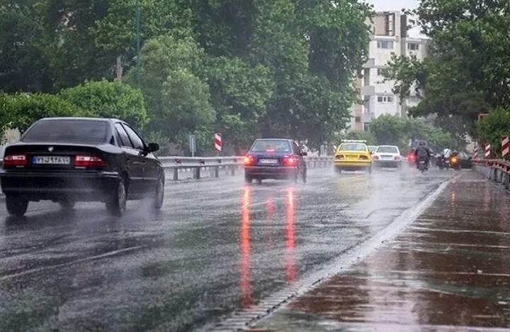 بارش باران در تهران