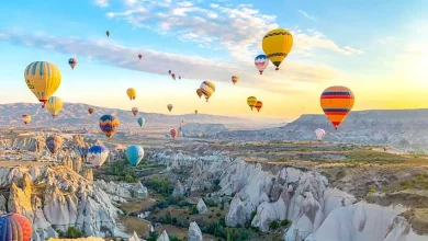 سقوط یک بالن در کاپادوکیا ترکیه