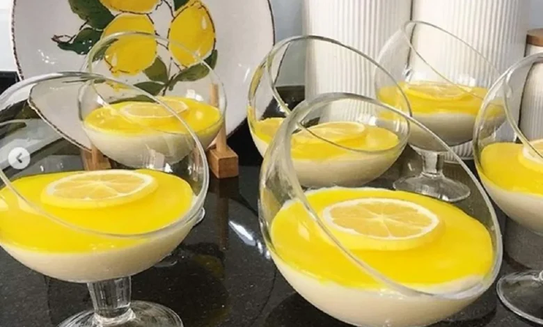 طرز تهیه دسر کرم لیمویی خوشمزه1
