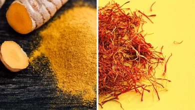 Saffron and turmeric