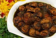طرز تهیه خورش قارچ با گوشت گوسفندی