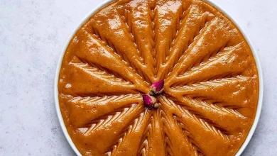 طرز تهیه حلوای عربی کشدار مجلسی با بهترین دستور5