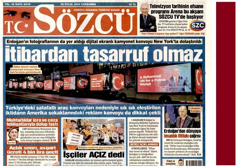 شهروندان ترکیه به دنبال انتخابات زود هنگام 3 روزنامه ینی چاغ چاپ آنکارا