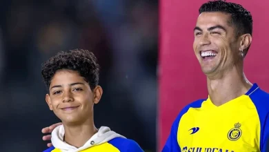 رونالدو با پسرش