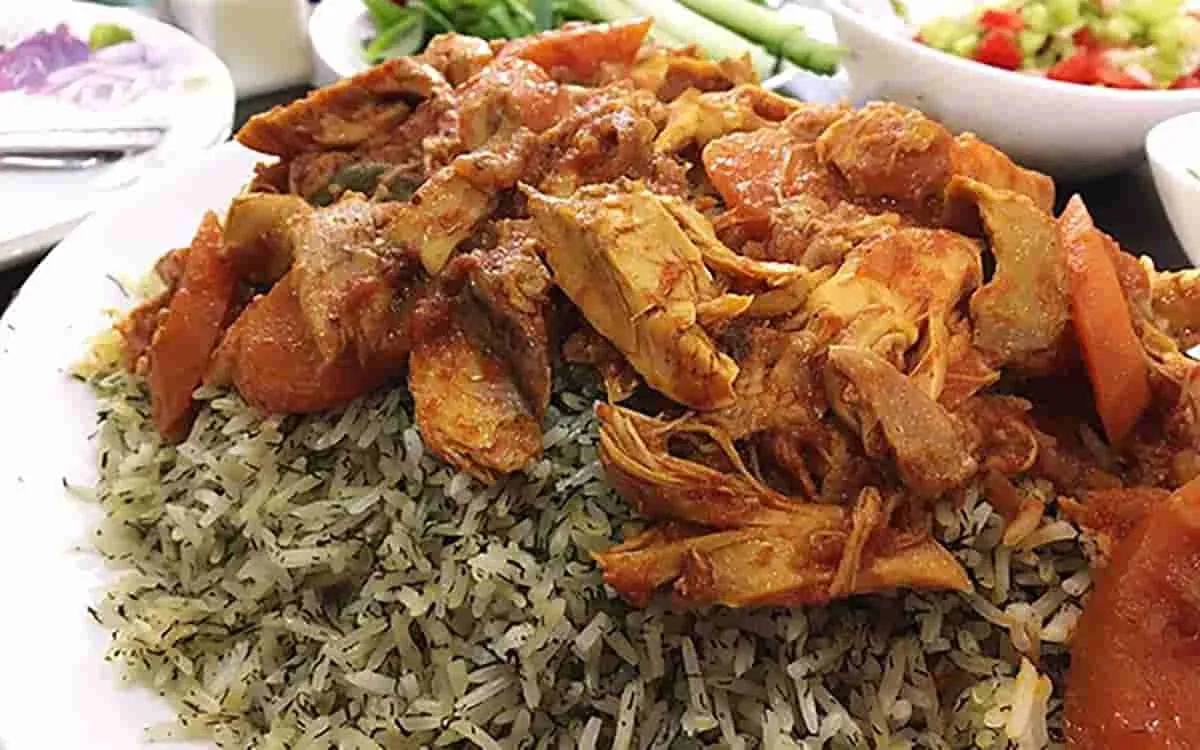 طرز تهیه شوید پلو با مرغ