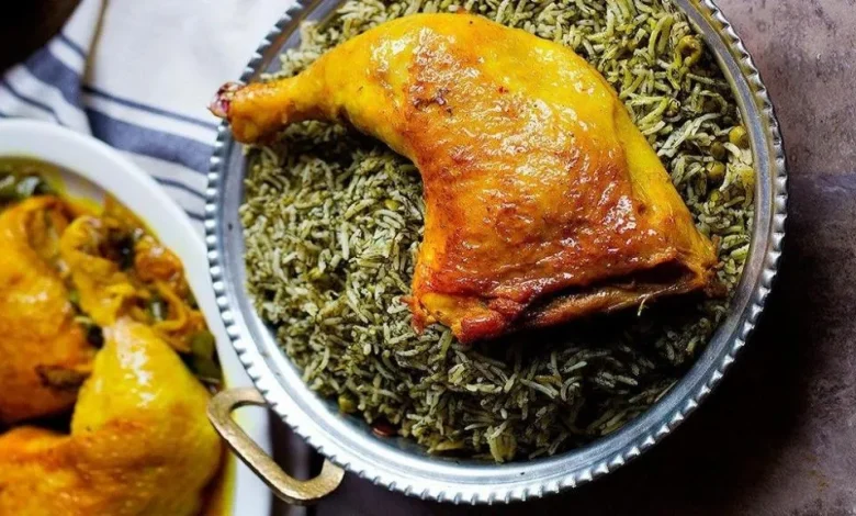 طرز تهیه شوید پلو با مرغ