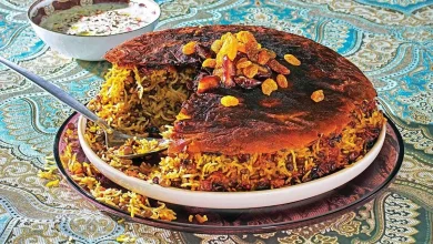 عدس پلو