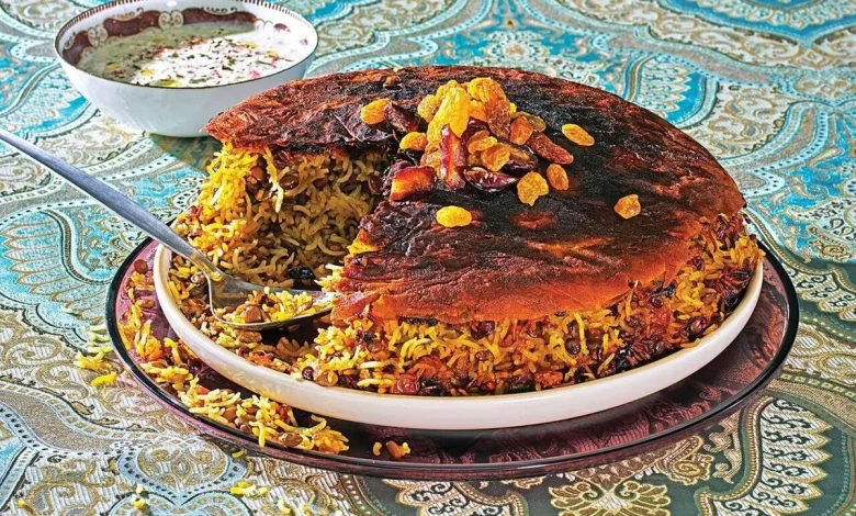 عدس پلو