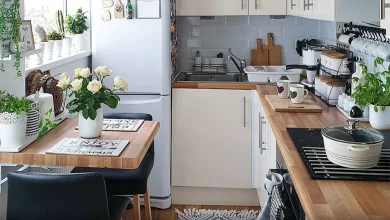 چیدمان کابینت آشپزخانه کوچک
