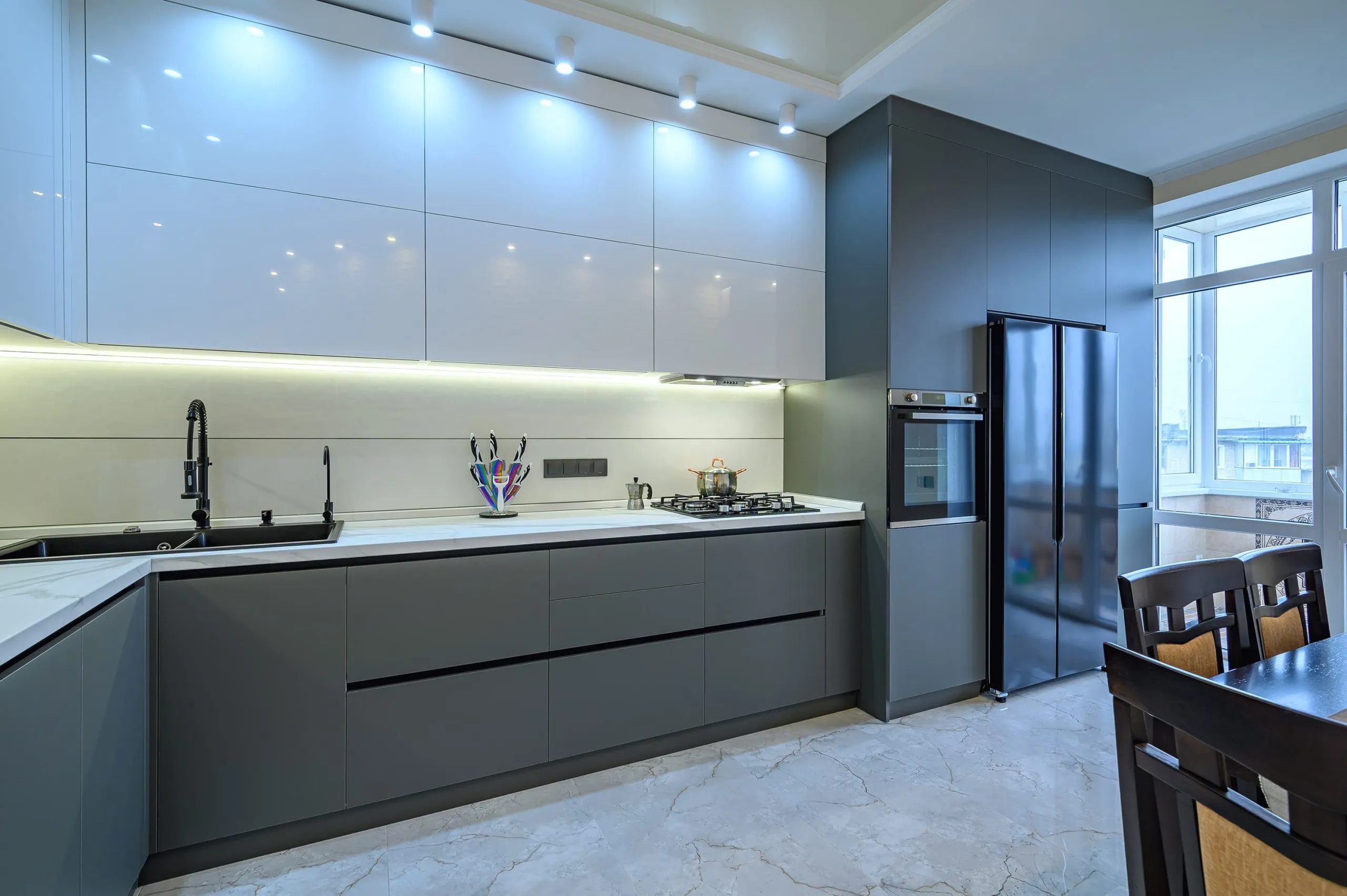 مدل کابینت آشپزخانه طرح ال