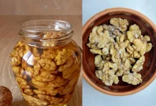 روش نگهداری مغز گردو در آب نمک3