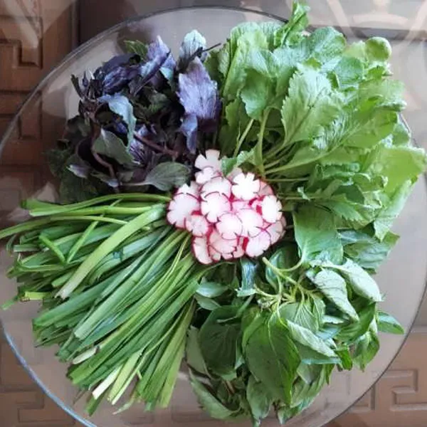 تزئین سبزی خوردن