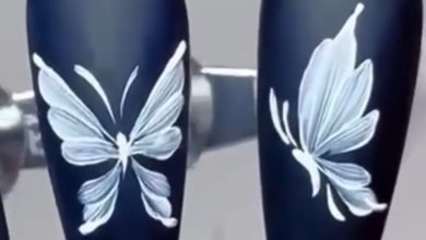 آموزش طراحی پروانه روی ناخن