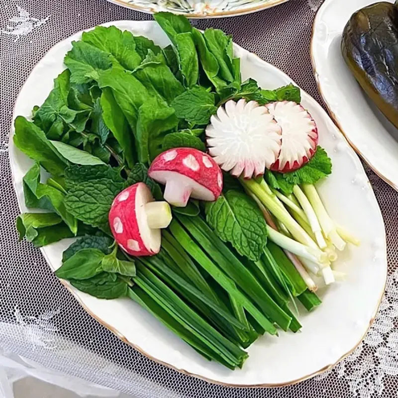 تزئین سبزی خوردن