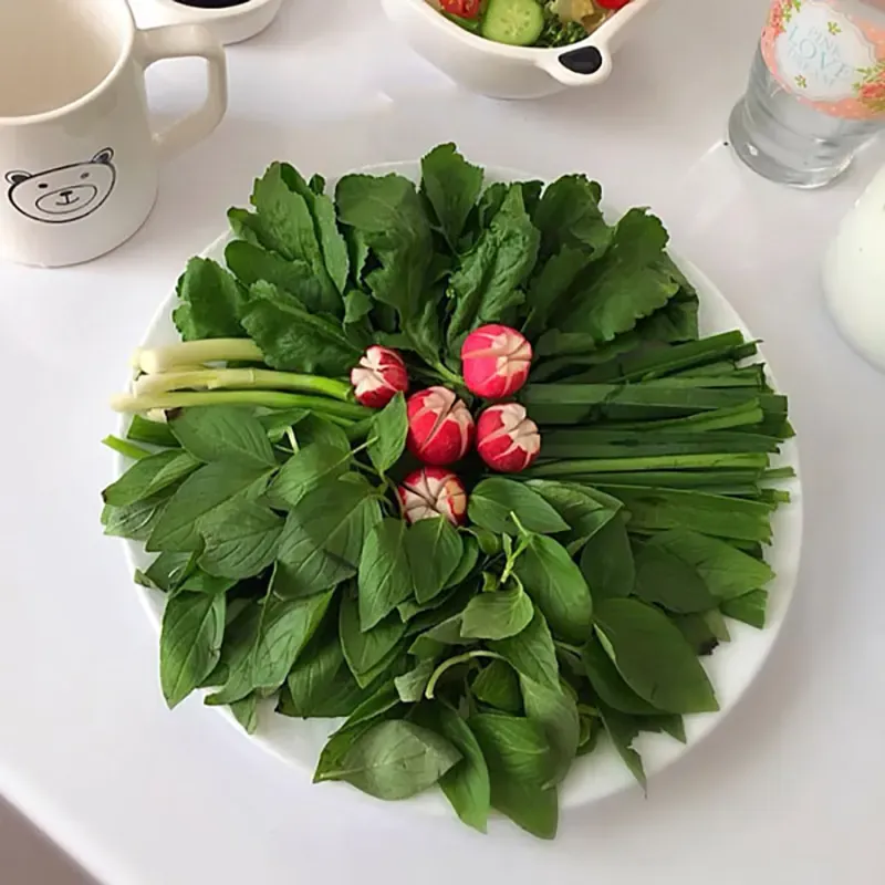 تزئین سبزی خوردن