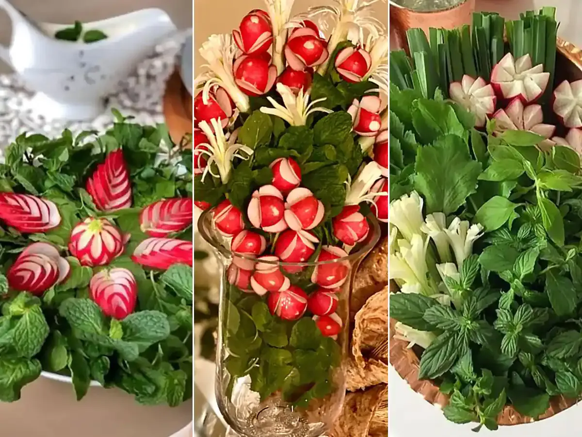 تزئین سبزی خوردن