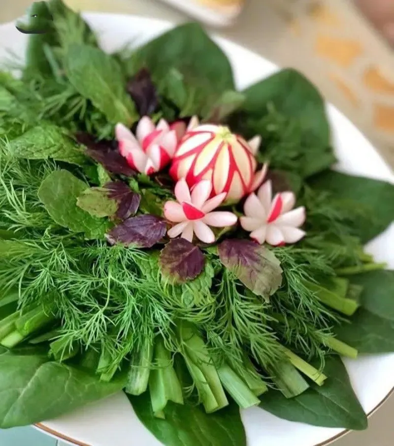 تزئین سبزی خوردن