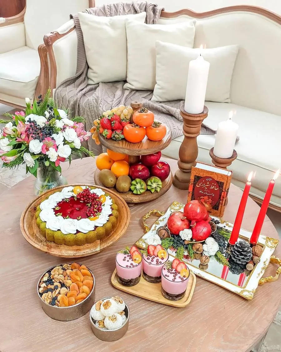 تزیین سفره شب یلدا امسال
