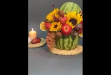 تزیین هندوانه شب یلدا