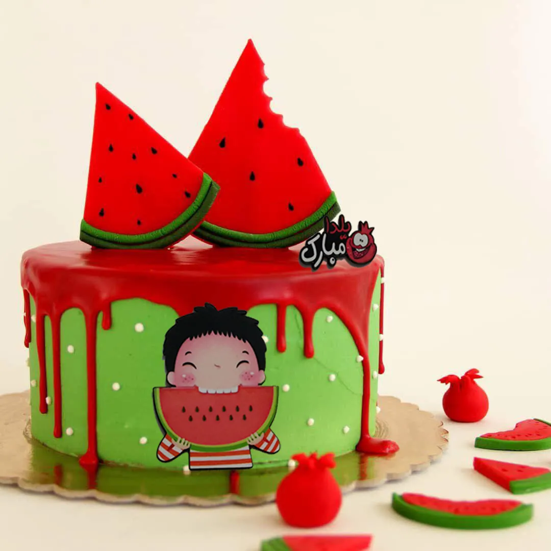 تزیین کیک شب یلدای جدید