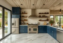 مدل کابینت آشپزخانه طرح ال