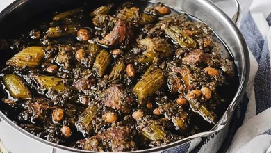خورش کرفس با گوشت قلقلی