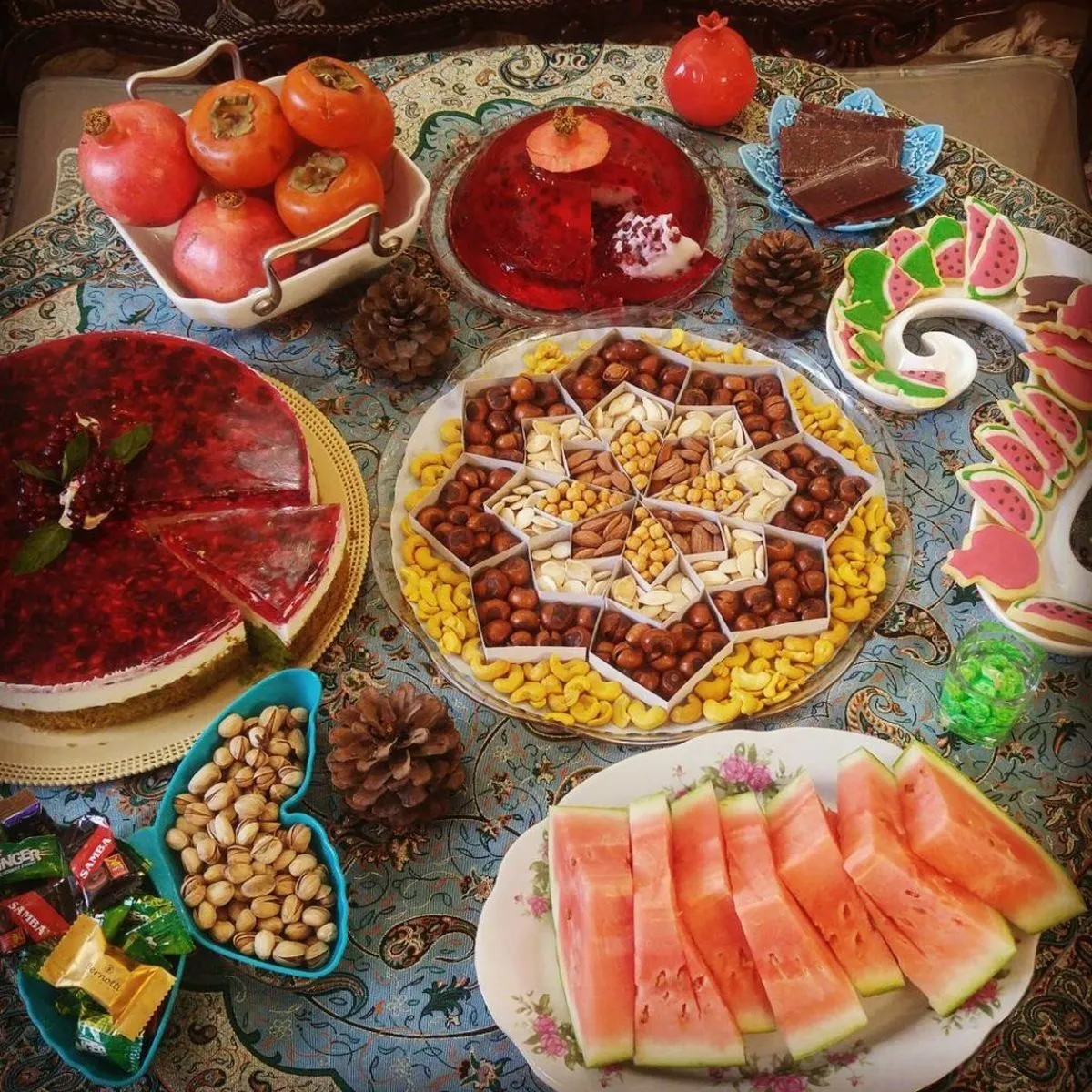 سفره شب یلدا