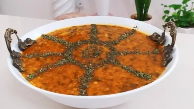 طرز تهیه آش کلم قمری خواص1