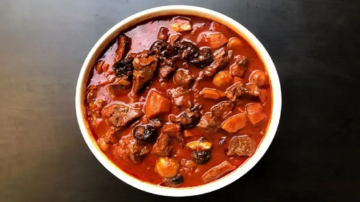 خورش به با رب انار