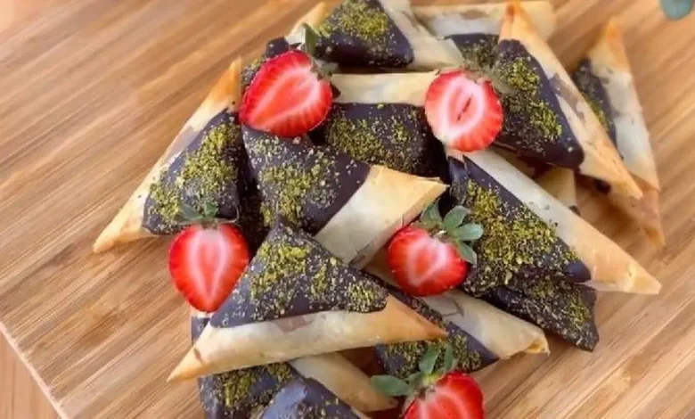 سمبوسه شکلات و گردو