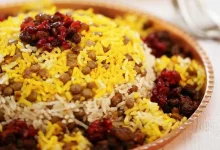عدس پلو