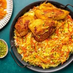 طرز تهیه هویج پلو با مرغ و رب انار