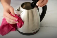 براق کردن کتری استیل