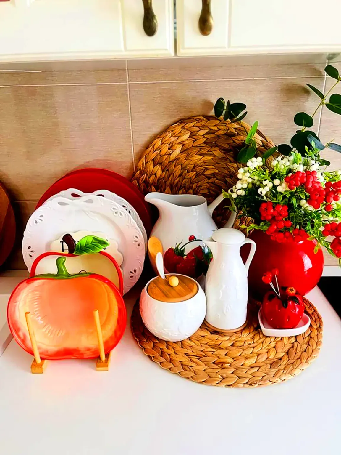 چیدمان خاص مدرن کنار گاز