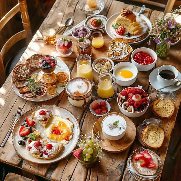 چیدمان میز صبحانه4