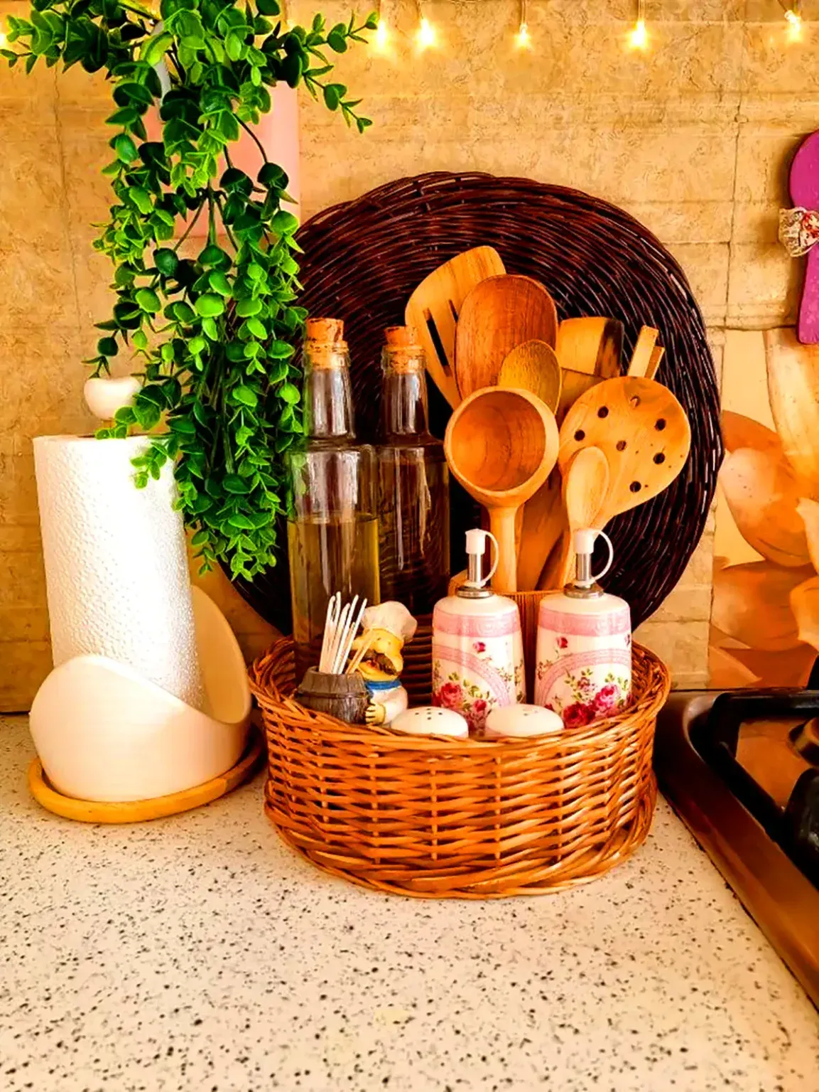 چیدمان کنار گاز زیبا